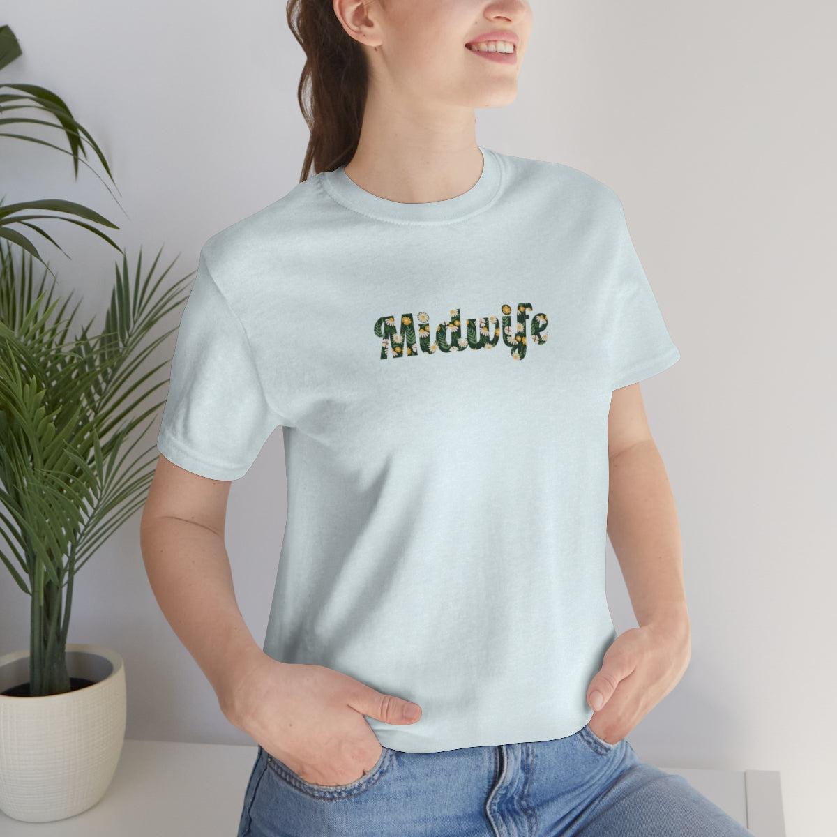 Midwife (Flowers) T-Shirt - Mighty Midwife