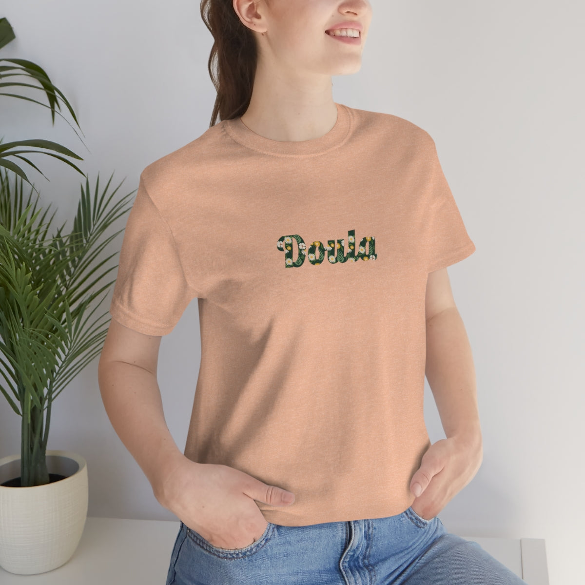 Doula (Flowers) T-Shirt - Mighty Midwife