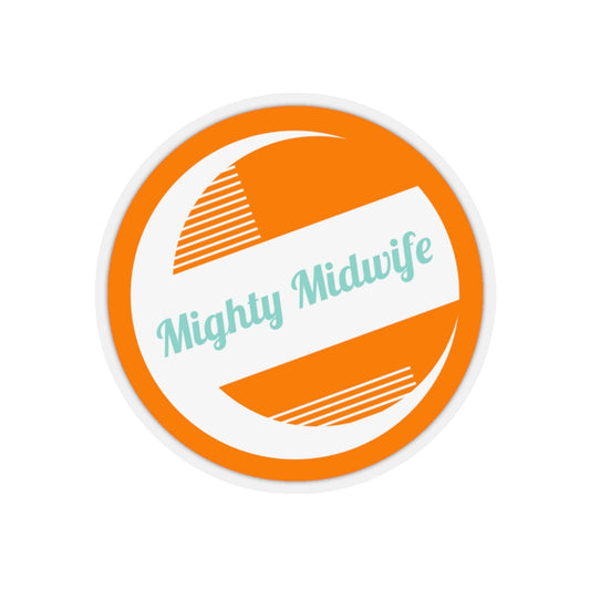 Mighty Midwife Sticker - Orange - Mighty Midwife