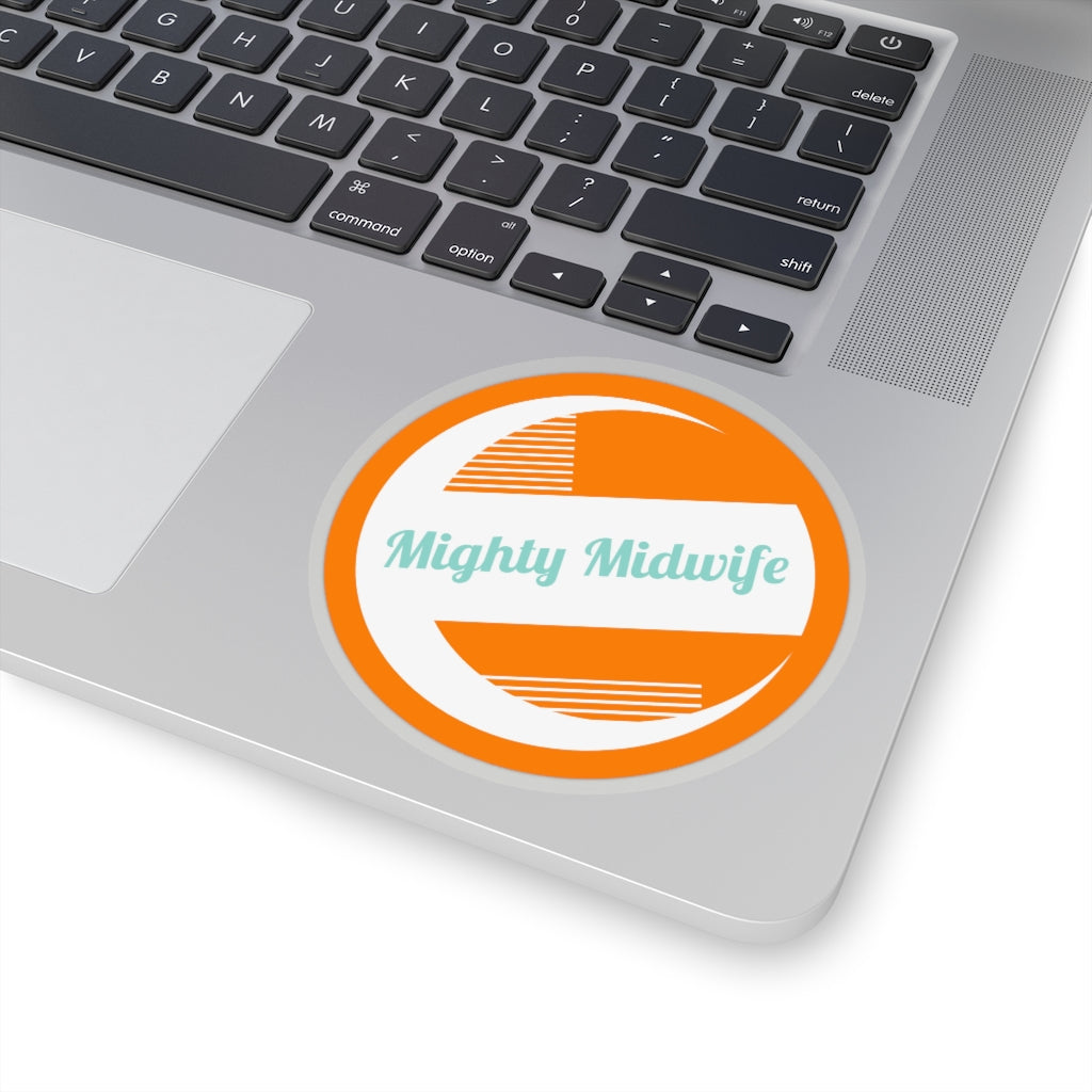 Mighty Midwife Sticker - Orange - Mighty Midwife