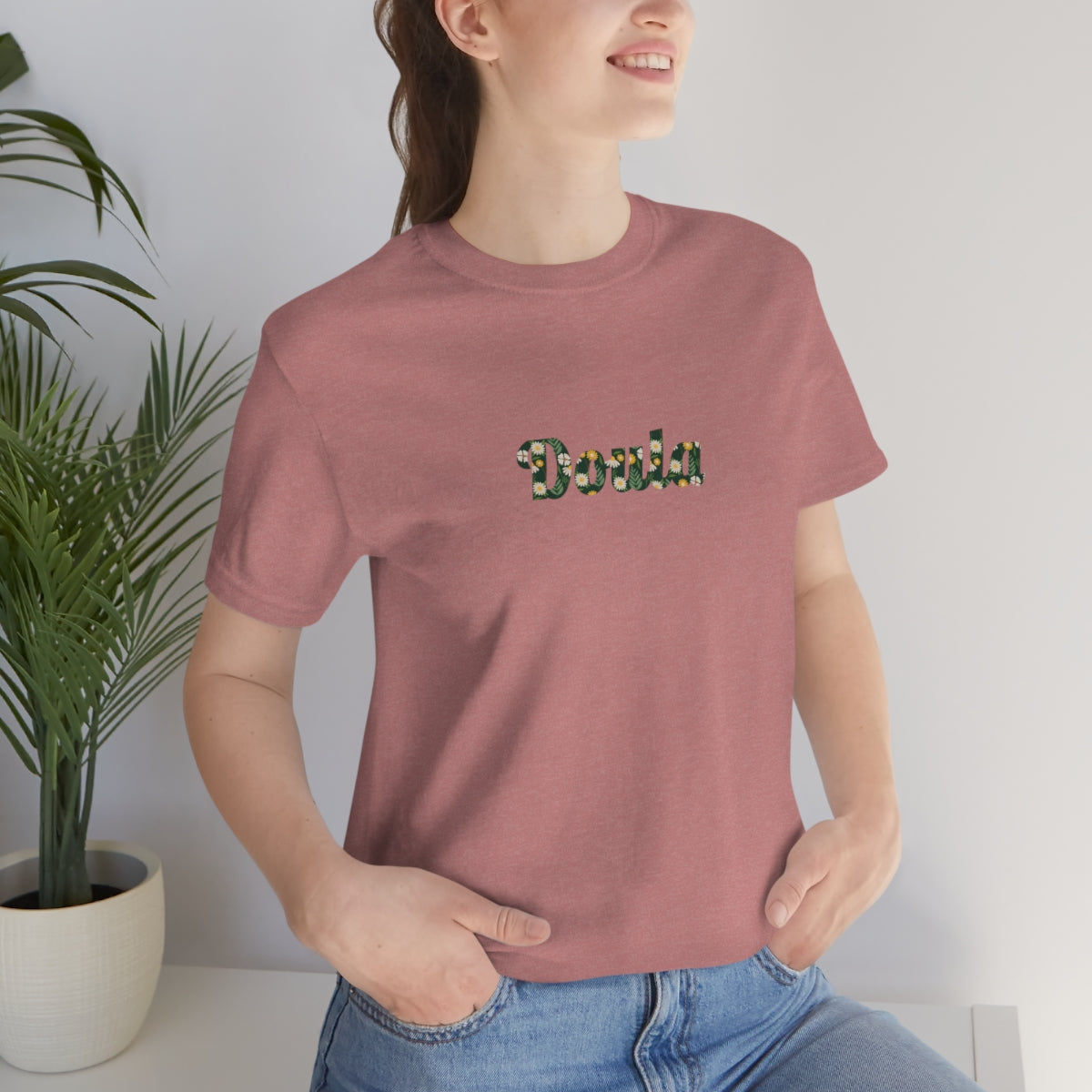 Doula (Flowers) T-Shirt - Mighty Midwife