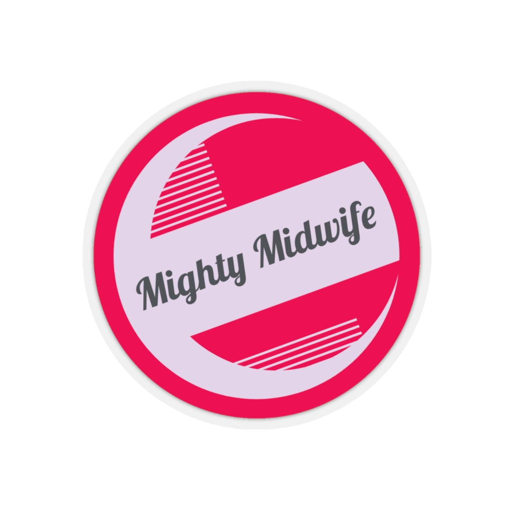 Mighty Midwife Sticker - Pink - Mighty Midwife